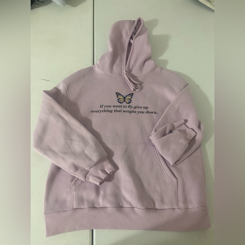 Purple butterfly sweater